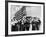 American Children of Japanese, German and Italian Heritage, Pledging Allegiance to the Flag-Dorothea Lange-Framed Photographic Print