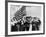 American Children of Japanese, German and Italian Heritage, Pledging Allegiance to the Flag-Dorothea Lange-Framed Photographic Print