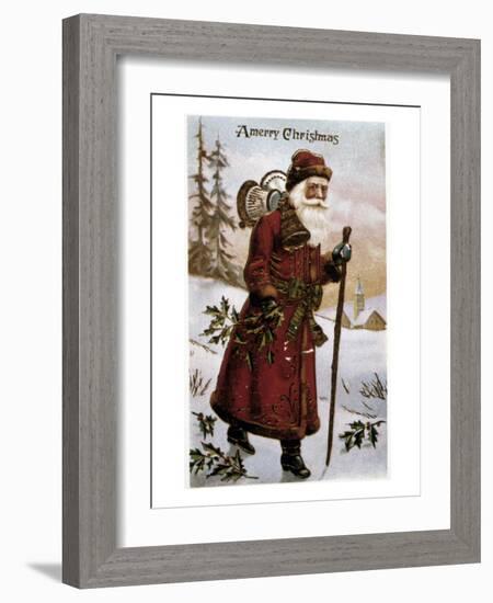 American Christmas Card-null-Framed Giclee Print