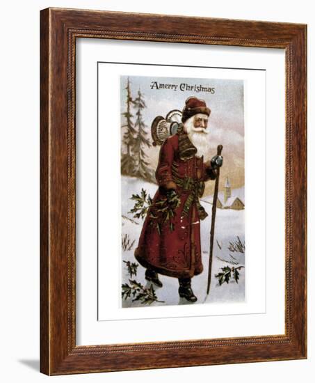 American Christmas Card-null-Framed Giclee Print