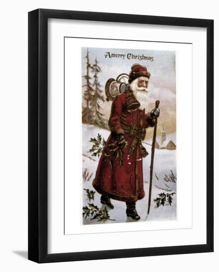 American Christmas Card-null-Framed Giclee Print