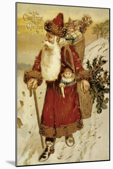 American Christmas Card-null-Mounted Giclee Print