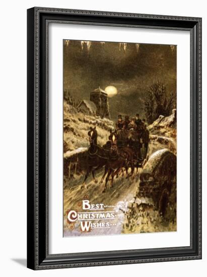 American Christmas Card-null-Framed Giclee Print