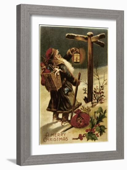 American Christmas Card-null-Framed Giclee Print