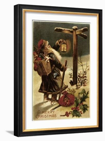 American Christmas Card-null-Framed Giclee Print