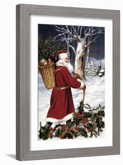 American Christmas Card-null-Framed Giclee Print