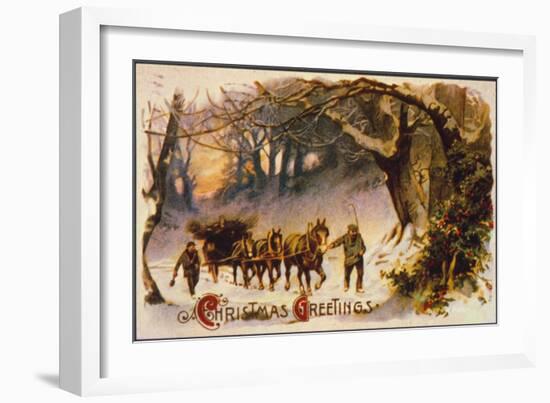 American Christmas Card-null-Framed Giclee Print