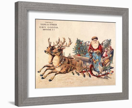 American Christmas Card-null-Framed Giclee Print