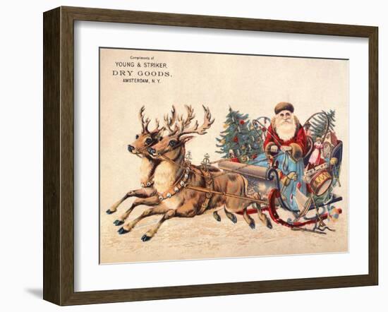 American Christmas Card-null-Framed Giclee Print