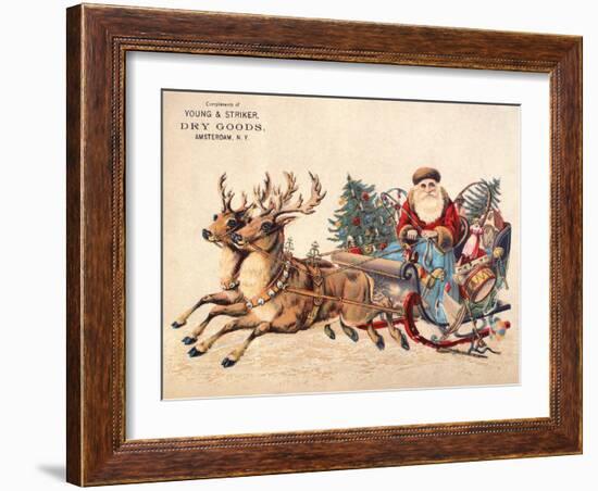 American Christmas Card-null-Framed Giclee Print