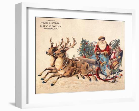 American Christmas Card-null-Framed Giclee Print