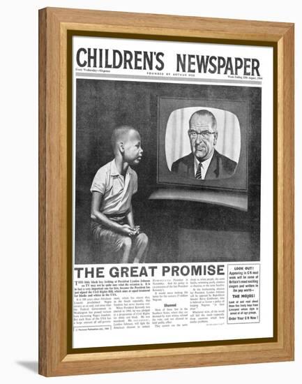 American Civil Rights, Front Page of 'The Children's Newspaper', August 1964-English School-Framed Premier Image Canvas