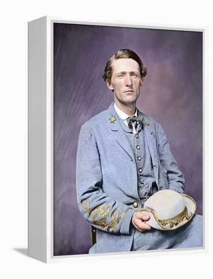 American Civil War Colonel John S. Mosby of the Confederate Army-Stocktrek Images-Framed Premier Image Canvas