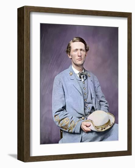 American Civil War Colonel John S. Mosby of the Confederate Army-Stocktrek Images-Framed Photographic Print