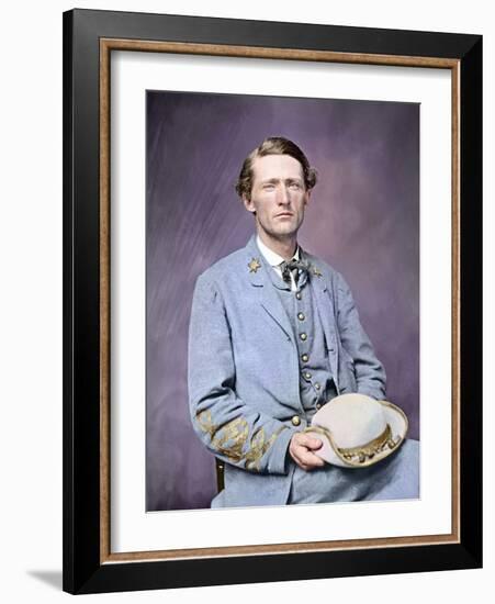 American Civil War Colonel John S. Mosby of the Confederate Army-Stocktrek Images-Framed Photographic Print