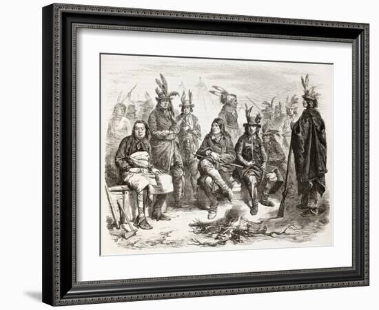 American Civil War: Delaware Indians (Lenape) Enrolled In Federal Army-marzolino-Framed Art Print