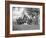 American Civil War Generals and Officers Sitting around their Encampment-Stocktrek Images-Framed Photographic Print