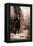 American Civil War Painting of President Abraham Lincoln Holding the American Flag-null-Framed Stretched Canvas