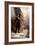 American Civil War Painting of President Abraham Lincoln Holding the American Flag-null-Framed Premium Giclee Print