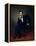 American Civil War Painting of President Abraham Lincoln Seated in a Chair-null-Framed Stretched Canvas