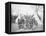 American Civil War Soldiers at their Encampment-Stocktrek Images-Framed Premier Image Canvas