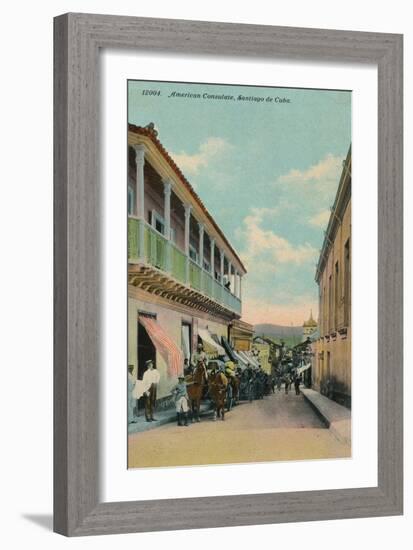 American Consulate, Santiago de Cuba, c1911-Unknown-Framed Giclee Print