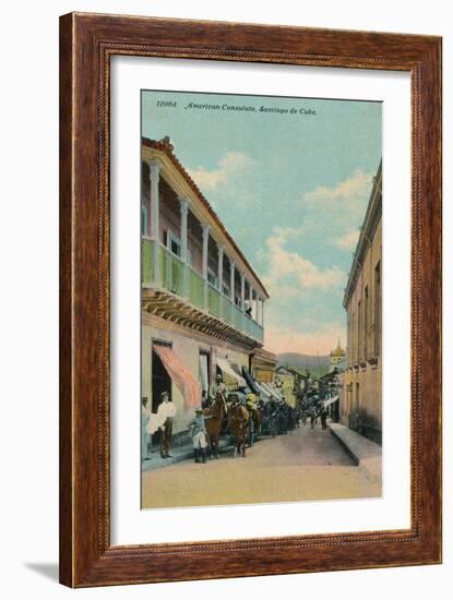 American Consulate, Santiago de Cuba, c1911-Unknown-Framed Giclee Print