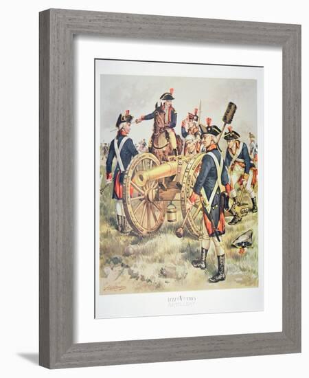 American Continental Army: Artillery Uniforms of 1777-83-Henry Alexander Ogden-Framed Giclee Print