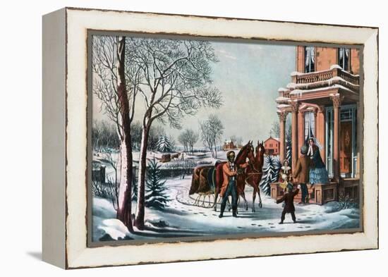 American Country Life, 1855-Currier & Ives-Framed Premier Image Canvas