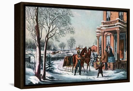 American Country Life, 1855-Currier & Ives-Framed Premier Image Canvas