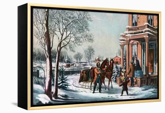 American Country Life, 1855-Currier & Ives-Framed Premier Image Canvas