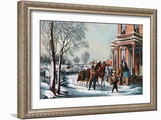 American Country Life, 1855-Currier & Ives-Framed Giclee Print