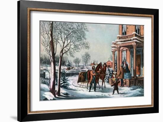 American Country Life, 1855-Currier & Ives-Framed Giclee Print