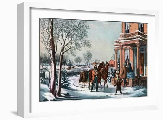 American Country Life, 1855-Currier & Ives-Framed Giclee Print