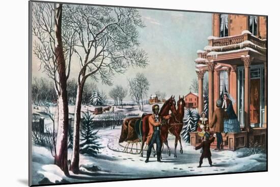 American Country Life, 1855-Currier & Ives-Mounted Giclee Print