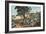 American Country Life - October Afternoon, 1855-Currier & Ives-Framed Giclee Print