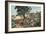 American Country Life - October Afternoon, 1855-Currier & Ives-Framed Giclee Print