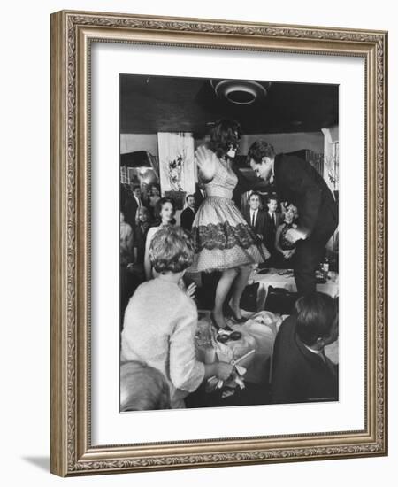 American Couples Dancing in Hollywood Nightclub-Ralph Crane-Framed Photographic Print