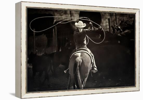 American Cowgirl-Lisa Dearing-Framed Premier Image Canvas