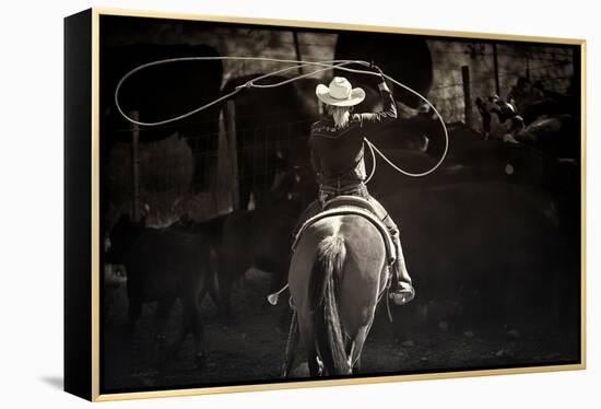 American Cowgirl-Lisa Dearing-Framed Premier Image Canvas