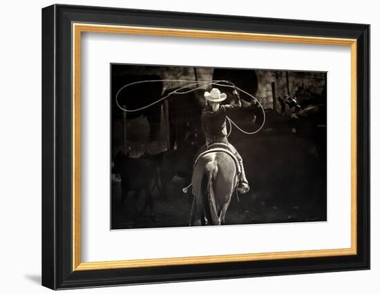 American Cowgirl-Lisa Dearing-Framed Photographic Print