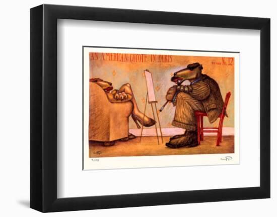 American Coyote in Paris No. 12-Markus Pierson-Framed Collectable Print