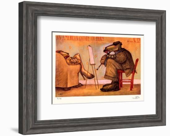 American Coyote in Paris No. 12-Markus Pierson-Framed Collectable Print