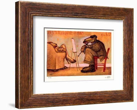 American Coyote in Paris No. 12-Markus Pierson-Framed Collectable Print