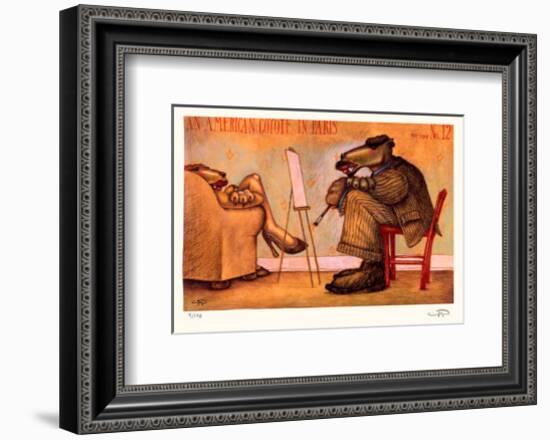 American Coyote in Paris No. 12-Markus Pierson-Framed Collectable Print