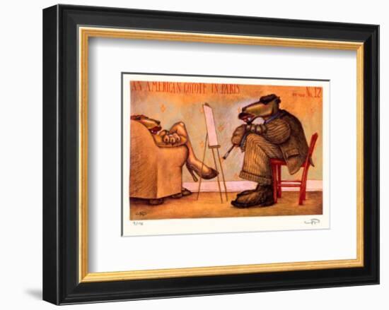 American Coyote in Paris No. 12-Markus Pierson-Framed Collectable Print