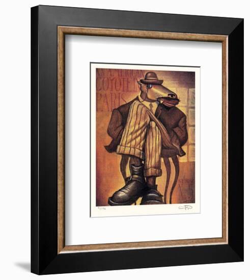 American Coyote in Paris No. 5-Markus Pierson-Framed Collectable Print