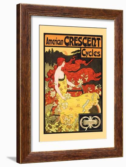 American Crescent Cycles-Fred Ramsdell-Framed Premium Giclee Print