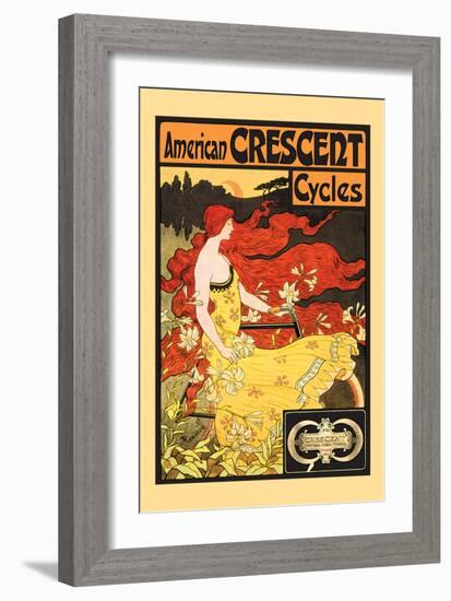 American Crescent Cycles-Fred Ramsdell-Framed Art Print