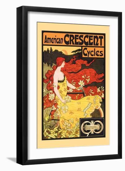 American Crescent Cycles-Fred Ramsdell-Framed Art Print